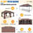 12x20 Outdoor Gazebo with Curtain and Nettings-103709693