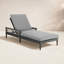 Chaise longue inclinable simple avec coussins 82,5 po Evalyn