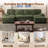 104.9" U-Shaped Sofa Couch With 4 Seats, Comfortable Modern Sectional Sofa With Double Chaises-2112746738
