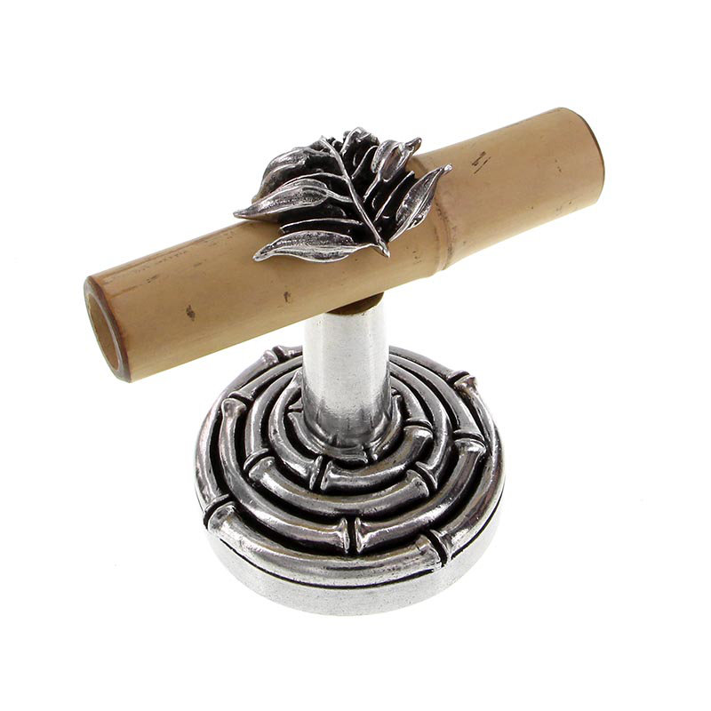 Palmaria Robe Hook, Vintage Pewter