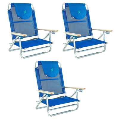 Chaise de plage inclinable