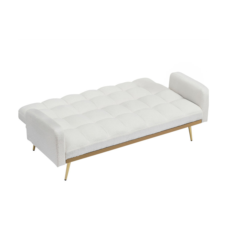 Canapé-lit convertible de 69 po avec futon, Beige