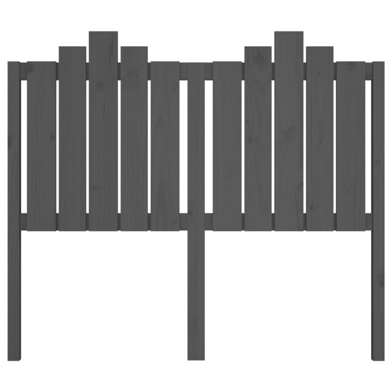 Rollegem Solid Wood Headboard, Small Double (4'), Grey