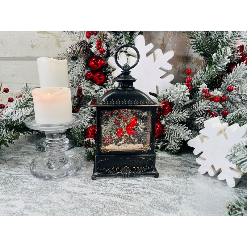 Lanterne neige Cardinals