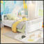 Lit plateforme simple en bois