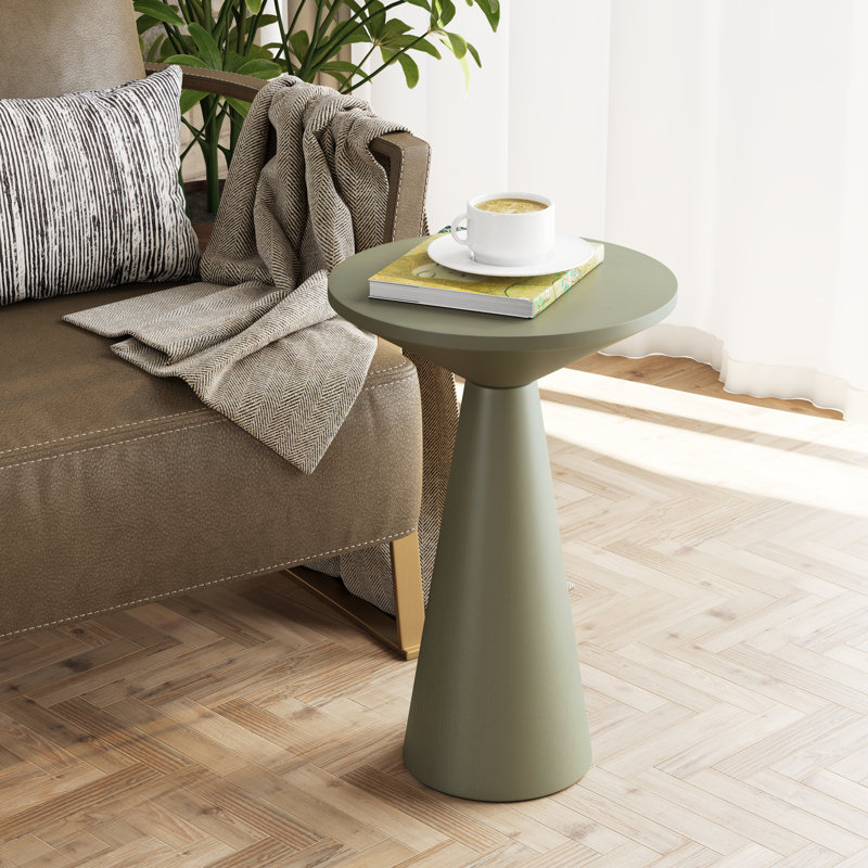 Table de bout Bozovich, Vert foncé, H 19,5 po x l 13,5 po x P 13,5 po 