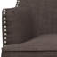 Fauteuil d'appoint Kegan avec clous chromés-2109471683