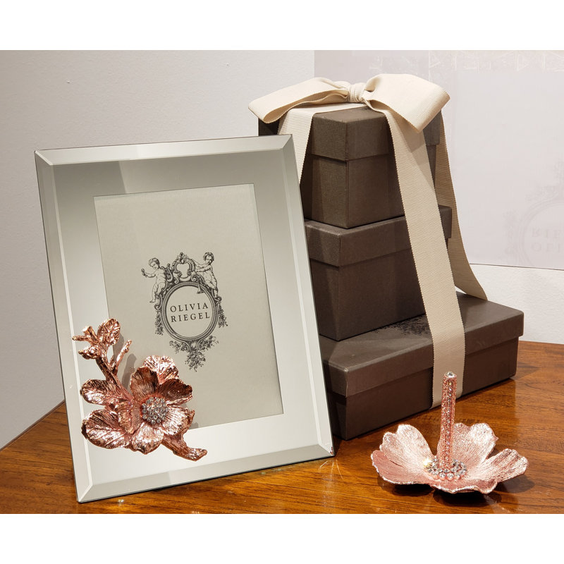 Botanica Glass Picture Frame, 5" x 7", Rose Gold