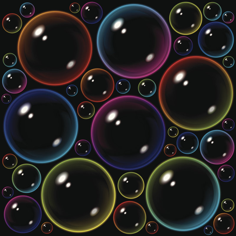 Bubble by Bananahuman - Wrapped Canvas Print, 30cm H x 30cm W