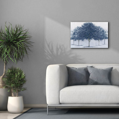 «Peaceful Grove Navy» par James Wiens, art mural sur toile