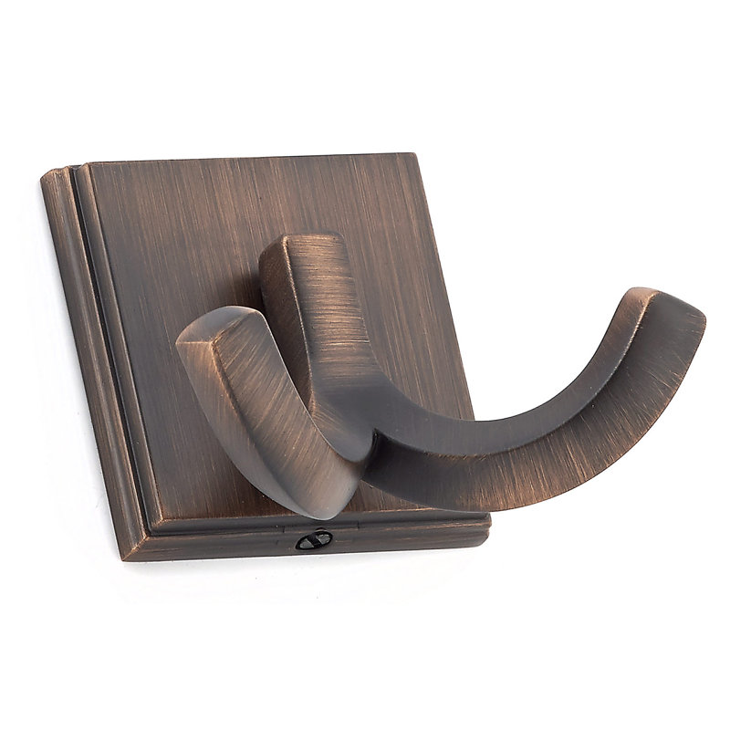 Transitional Metal Wall Hook, Brushed Oil-Rubbed Bronze