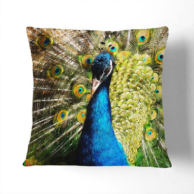 Peacock Vol.2 Painting Square Throw Cushion