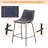 Bellino Upholstered Counter Stool with Metal Frame-210964605