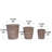 3 Antique Yellow Ceramic Flowerpots - All-Weather Use, Reinforced Construction, With Drainage For Greenery Display Flowerpot Of , Functional Garden And Windowsill-2013430764