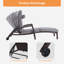 Ensemble de chaise longue d'extérieur en osier-96079112