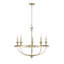 5 Light 29.1 In. Brushed Nickel Chandelier-225496946