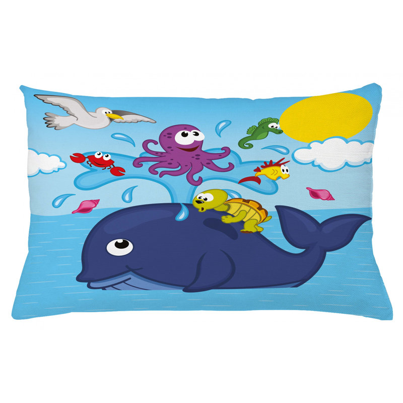 Housse de coussin lombaire intérieur/extérieur baleine, 16 po x 26 po