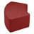 Shapes Series II Modular Collaborative Soft Seating S-Curve Stool with Foam Padded Seat-64497218-64497219-64497231