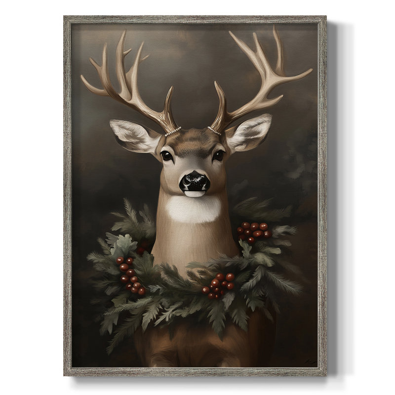 Art des Fêtes de Noël, série 2, impression encadrée CCIX - bois massif, H 11 po x l 9 po