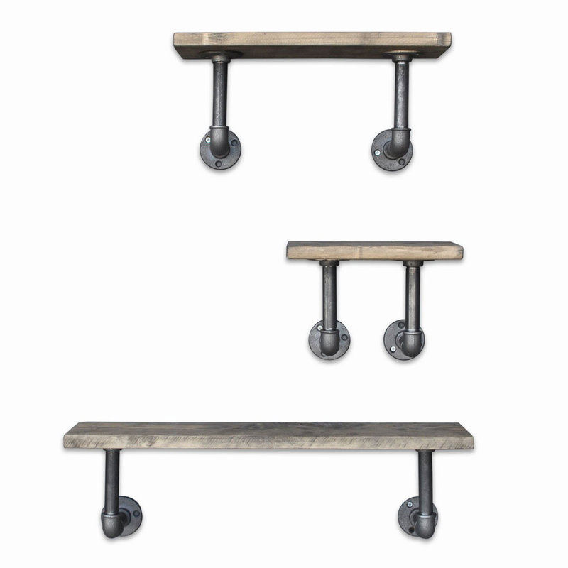 Granby 3 Piece Solid Wood Accent Shelf
