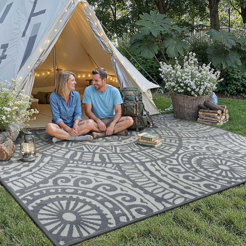 Tapis d'extérieur réversible GRASSO, Rectangle 144 po x 108 po