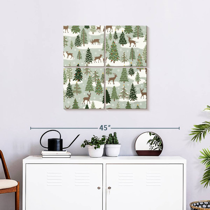 Motif de village de Noël Lelend I, H 26 po x l 26 po