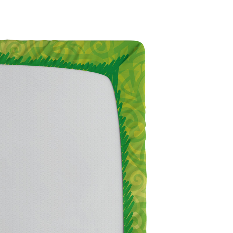 Ensemble de 2 draps-housses Ambesonne, Drap-housse simple TG, Vert, vert avocat pâle / floral