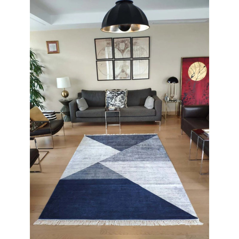 Tapis Maryemma avec envers antidérapant, Carré 5 pi 3 po