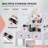 Hayter  Makeup Vanity Set with Rotating Lighted Mirror and Cushioned Stool-1272958633