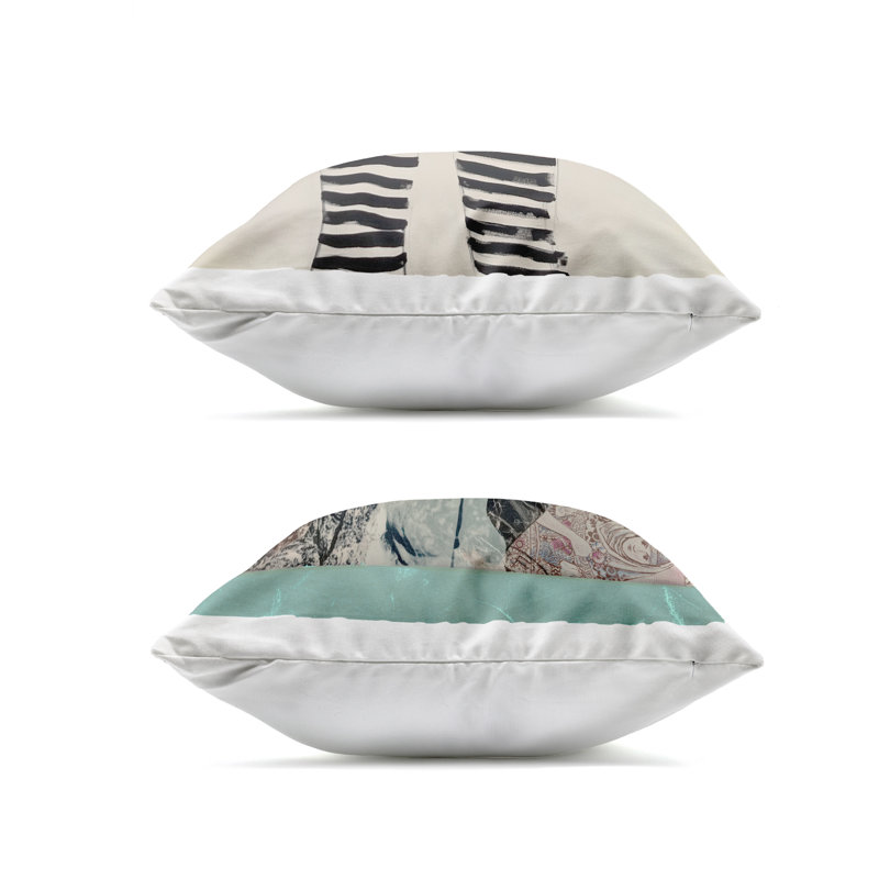 Postal Glam & Fashionistas 2 Piece Outdoor Printed Pillow Set design by Annabelle Hall