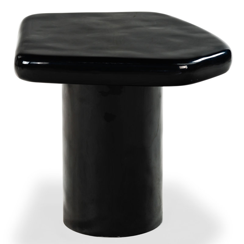 Clarendon Concrete Accent Table, Black
