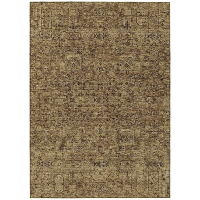 Everlee Abstract Indoor / Outdoor Rug, Rectangle 10' x 14'