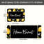 Motif de citron et ensemble de 2 tapis de cuisine antidérapants «Home Sweet»