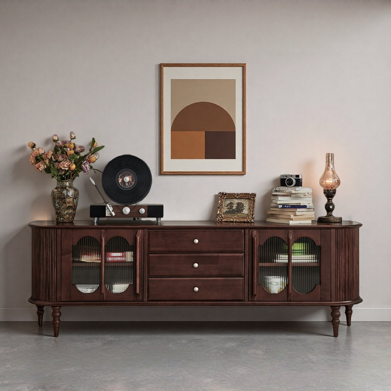 Creative Retro Solid Wood TV Stand