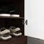 Armoire de rangement pour chaussures en bois, 4 avec 2 portes, autoportante pour le salon, intérieur spacieux, tiroir de conception classique, armoire spacieuse