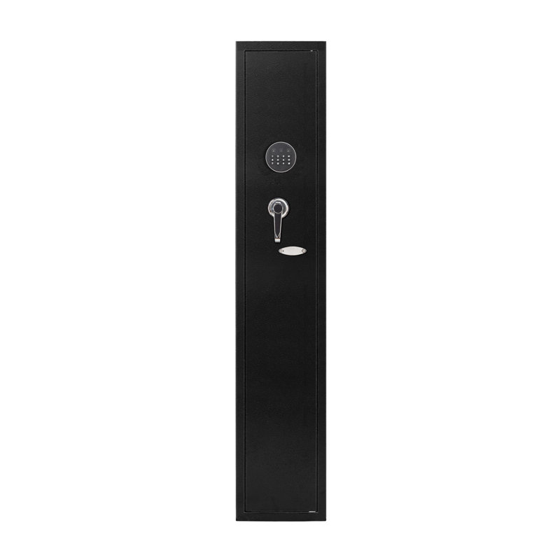 Larger And Deeper Gun Safe, Quick Access Metal Rifle Safe Security Cabinet With Removeable Shelf