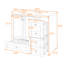 Callahand Stylish Wood Freestanding Single Bathroom Vanity with Sink Top, Soft-Close Doors and Storage-1213745540