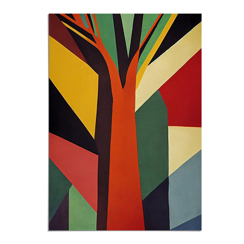 Bold Abstract Tree No.5 - Wall Art, Paper, 42cm H x 29.7cm W, No Matte