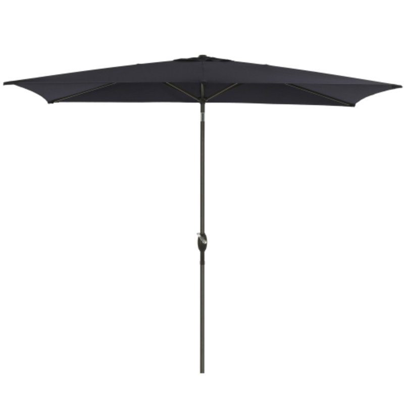Parasol de terrasse 6,5 x 10 pi, Noir