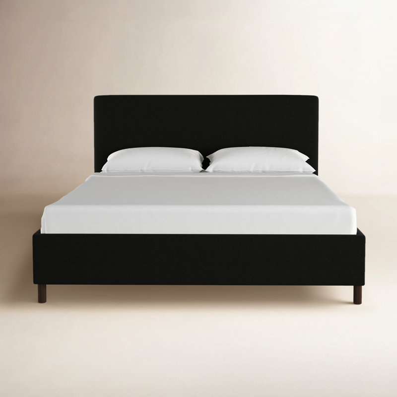 Eisley Upholstered Standard Bed, King, Zuma Laurel Textured Linen