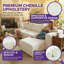 Ensemble de canapé modulaire en L CloudComfort - Canapé modulaire réversible en chenille avec coussins double couche, canapé d'angle de 113 po pour espaces de vie principaux-1371338995