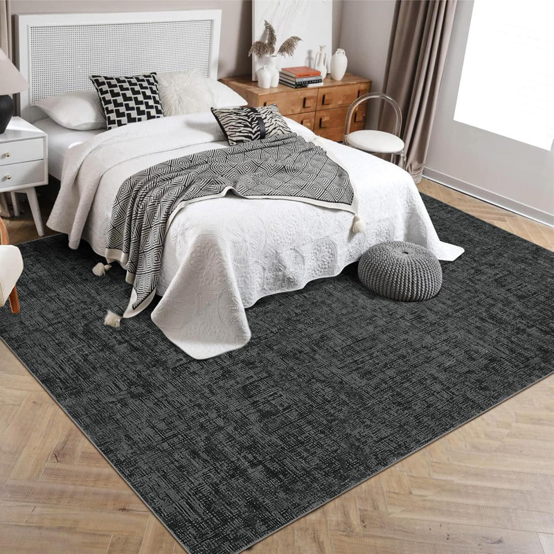 Tapis de couloir à motif abstrait moderne et lavable 2 x 6 pour tapis de couloir beige contemporain antidérapant pliable