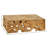 Billiot 47-inch Rectangular Teak Root Block Style Coffee Table, Natural Finish