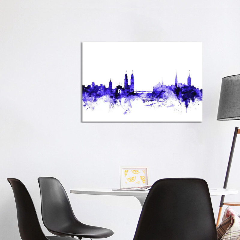 Zurich, Switzerland Skyline by Michael Tompsett - Wrapped Canvas Print, 101.6 cm H x 66.04 cm W