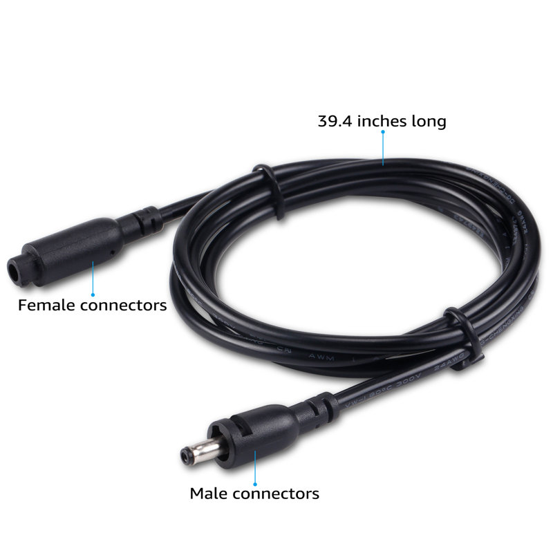 Câble d'extension de 99 cm (39 po) pour barres lumineuses de coffre-fort à armes et éclairage sous armoire