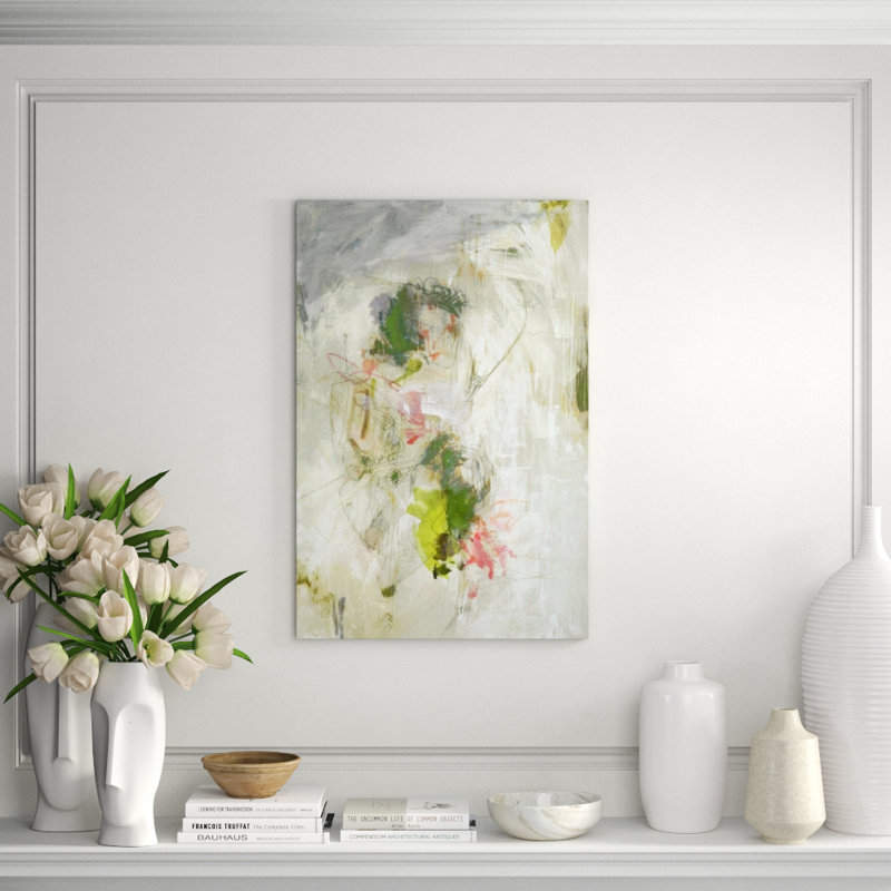 Bright Composition Print by Michelle Bennett, 60" H x 40" W, Image Brush Gel