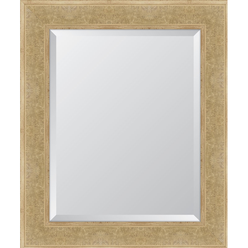 Miroir mural en écorce d’écorce ivoire Montecito, H 37 po x l 31 po