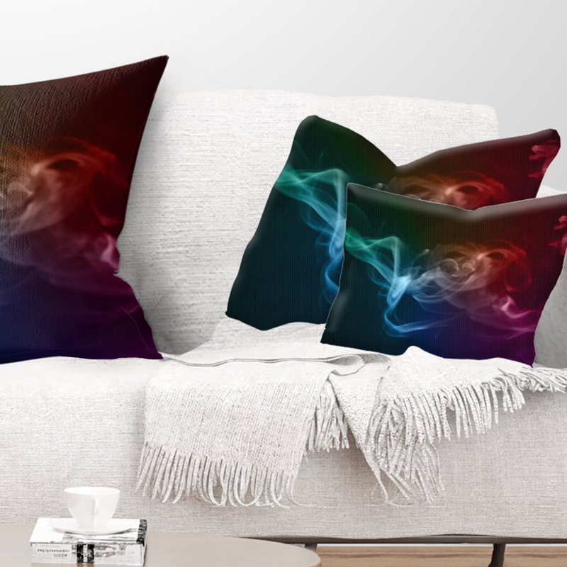  Coussin lombaire Abstract Smoke Waves