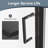 32-33.5"w X 72"h Semi-frameless Pivot Shower Door, 1/4"(6mm) Clear Sgcc Glass, Matte Black