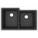 33" x 21" Double Basin Undermount Kitchen Sink with Accessories